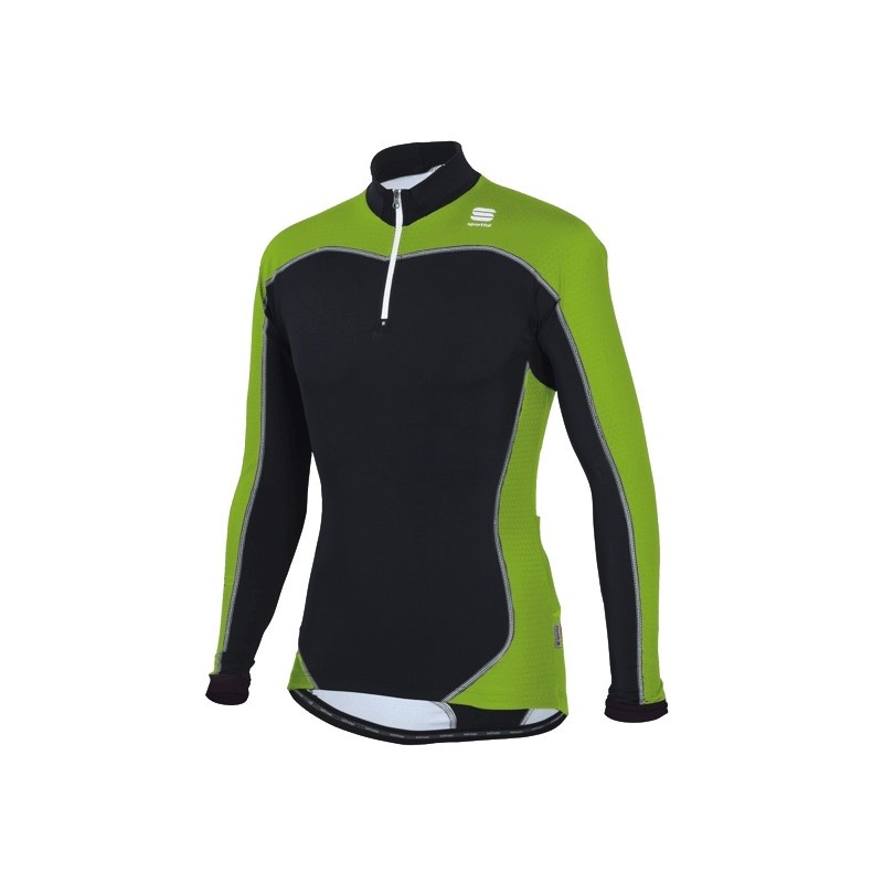 Sportful Worldloppet Race Top zwart-zuur groen